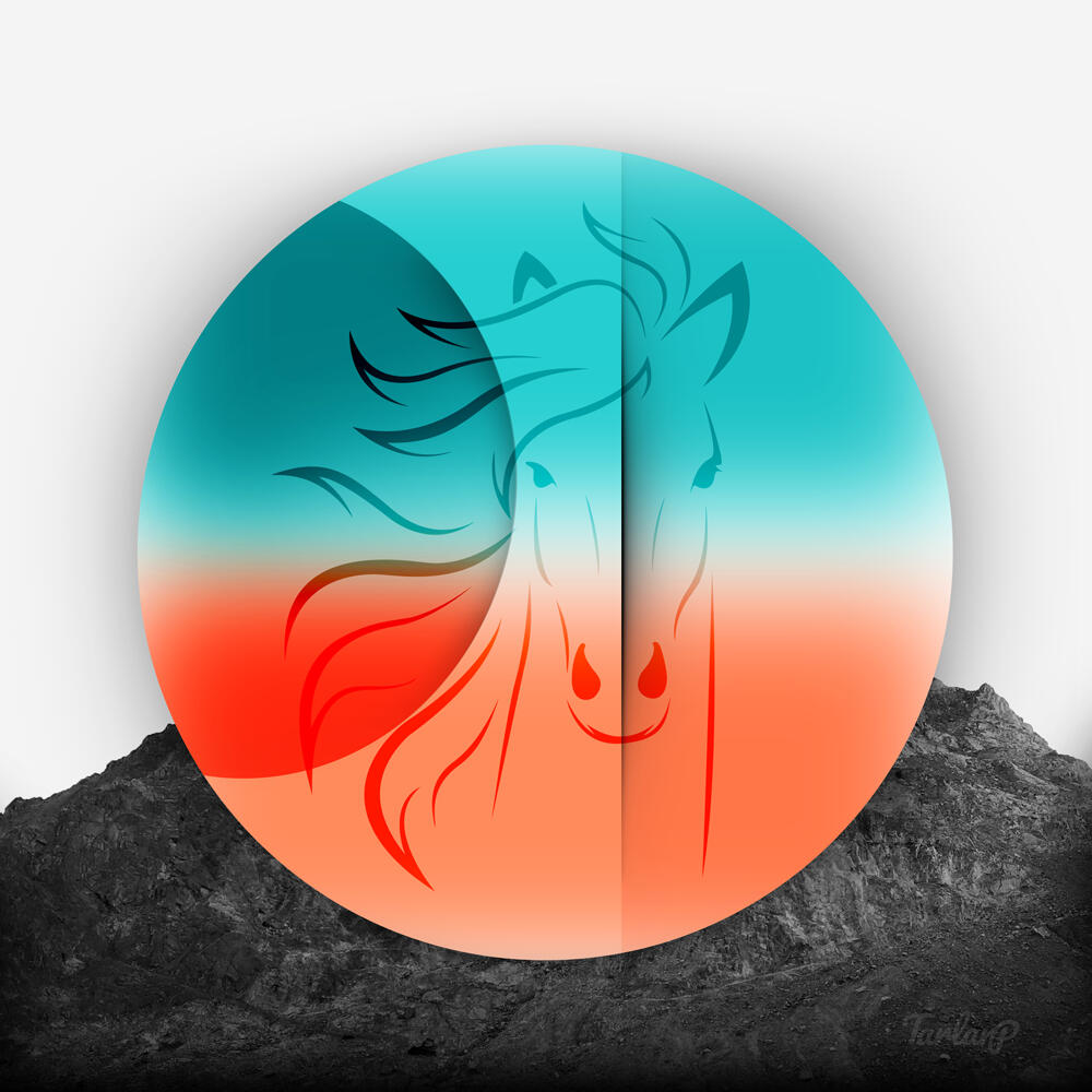 The Mountain with Horse