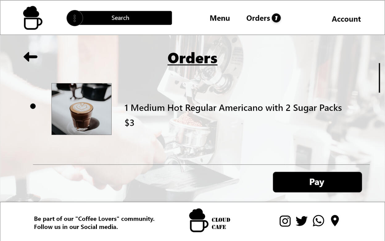 Orders Screen Final [Cloud Cafe Website]