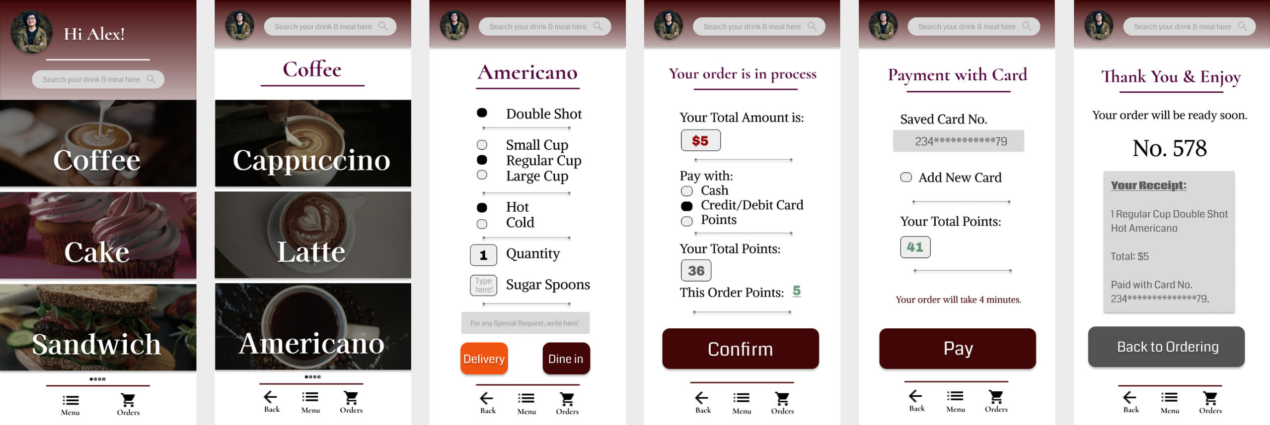 Cafe Menu App - Intro